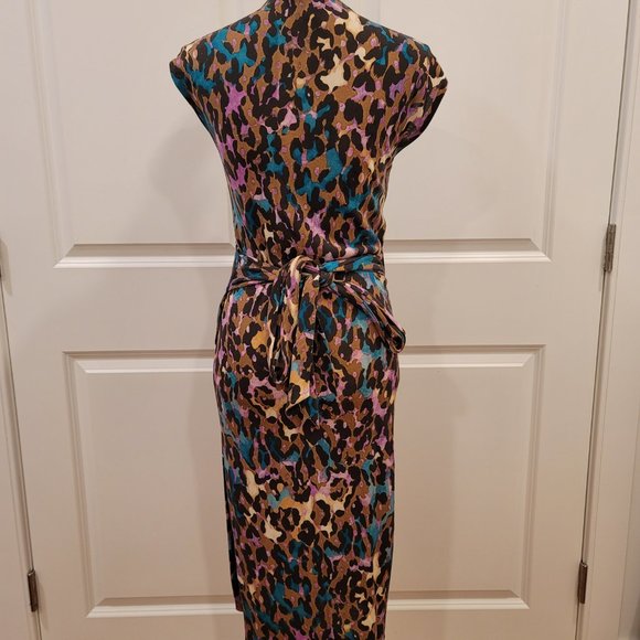 Diane Fon Furstenberg 100% Silk Wrap Dress Size 6 - Picture 6 of 8